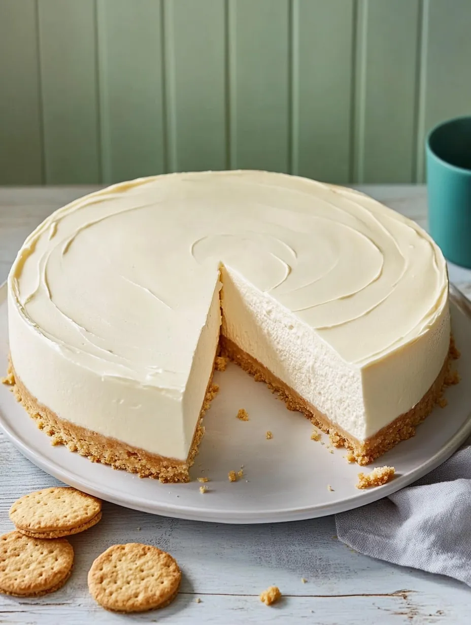 Tarta de Queso Estilo Nueva York Sin Hornear – Cremosa y Sencilla