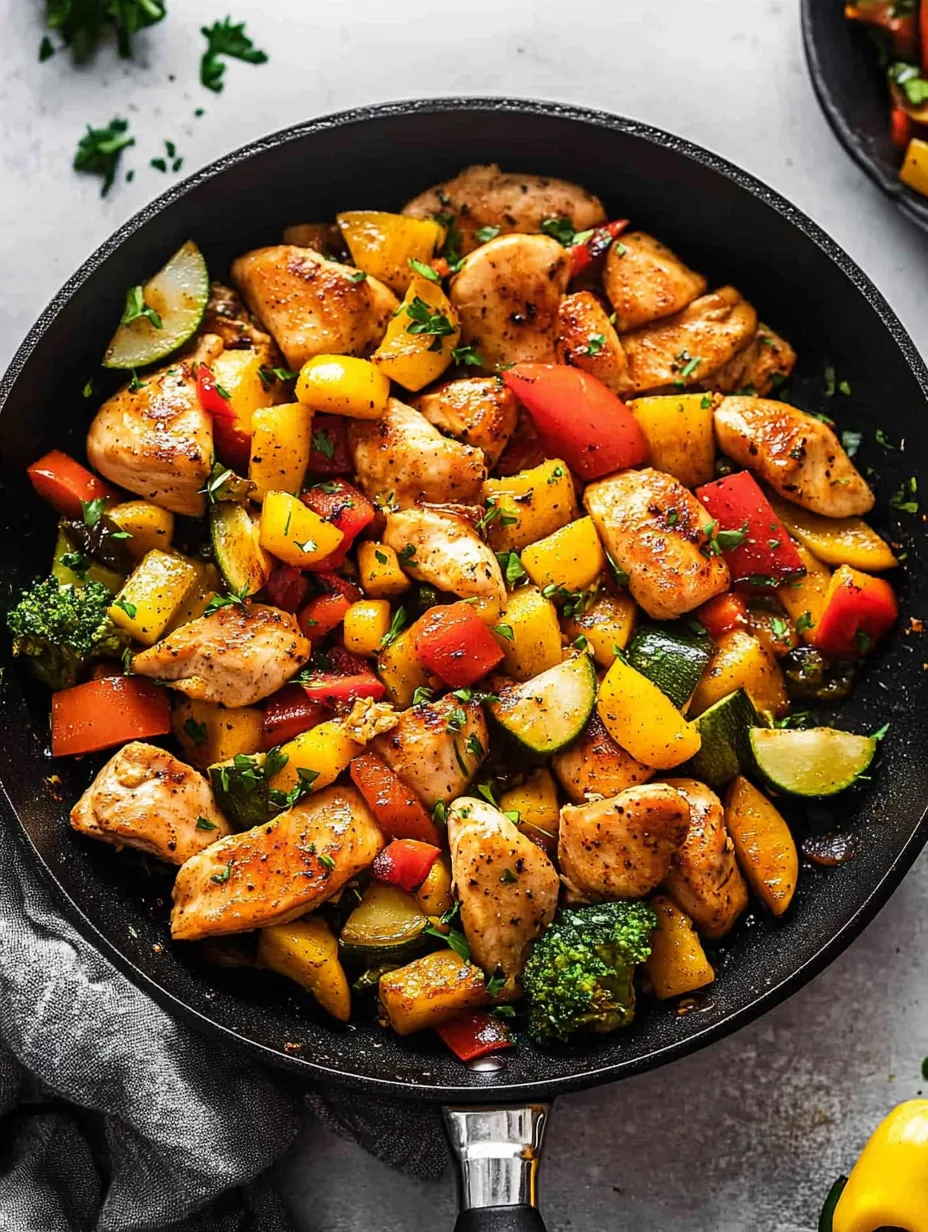 Sartén de Pollo con Verduras
