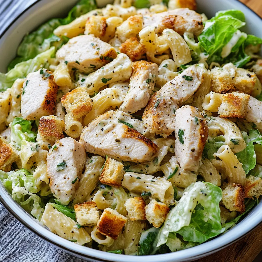 Pollo Caesar con Pasta