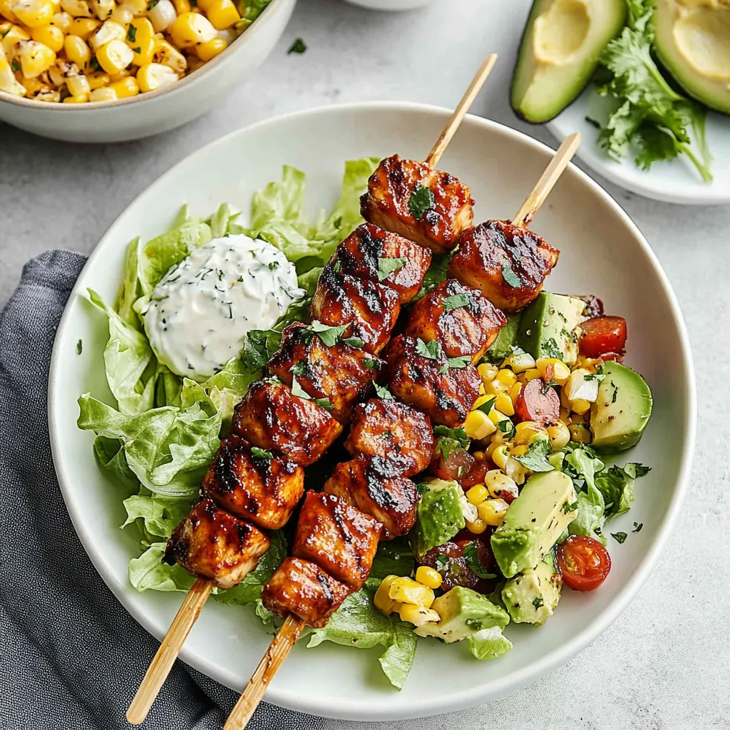 Brochetas Pollo BBQ