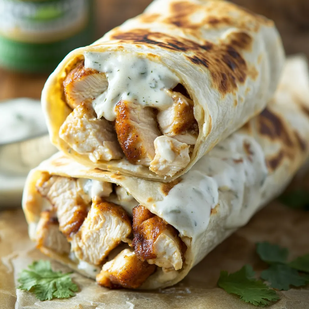 Wraps de Pollo con Ranch