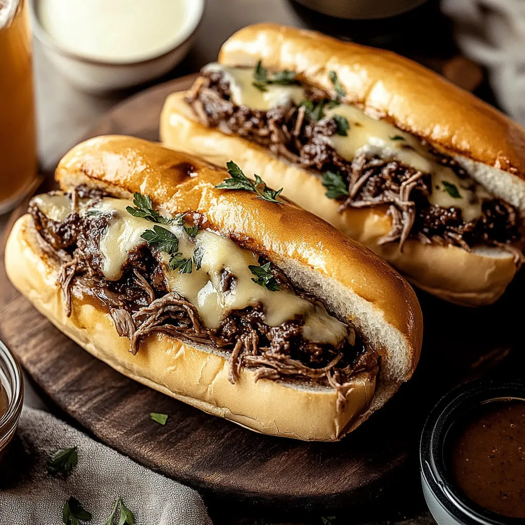 Sándwiches Franceses Olla Lenta