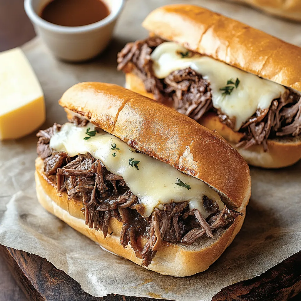 Sándwiches de Carne al Jugo en Olla Lenta