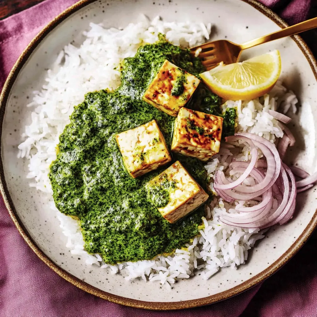 Saag con Grünkohl, coco y Tofu