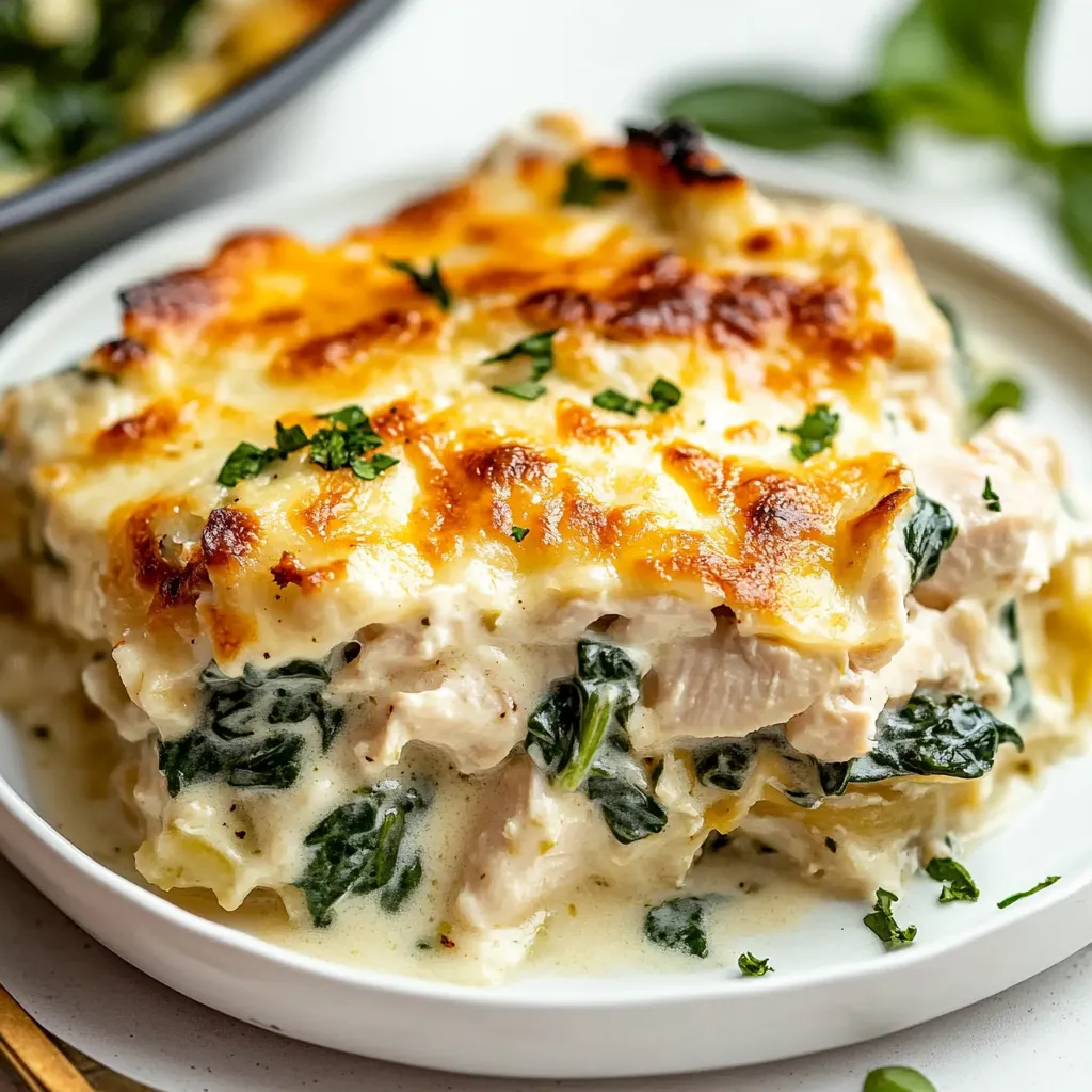 Pollo Cremoso con Espinacas