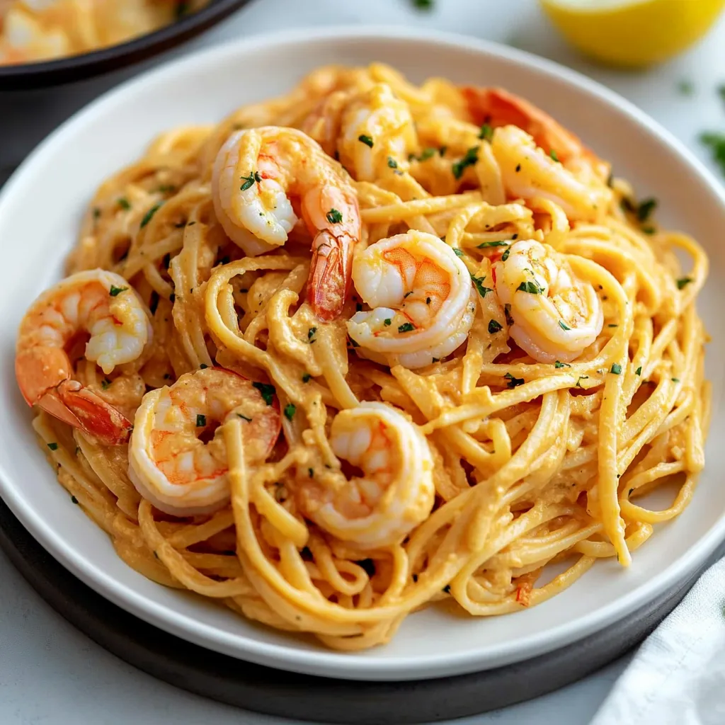 Pasta con Camarones
