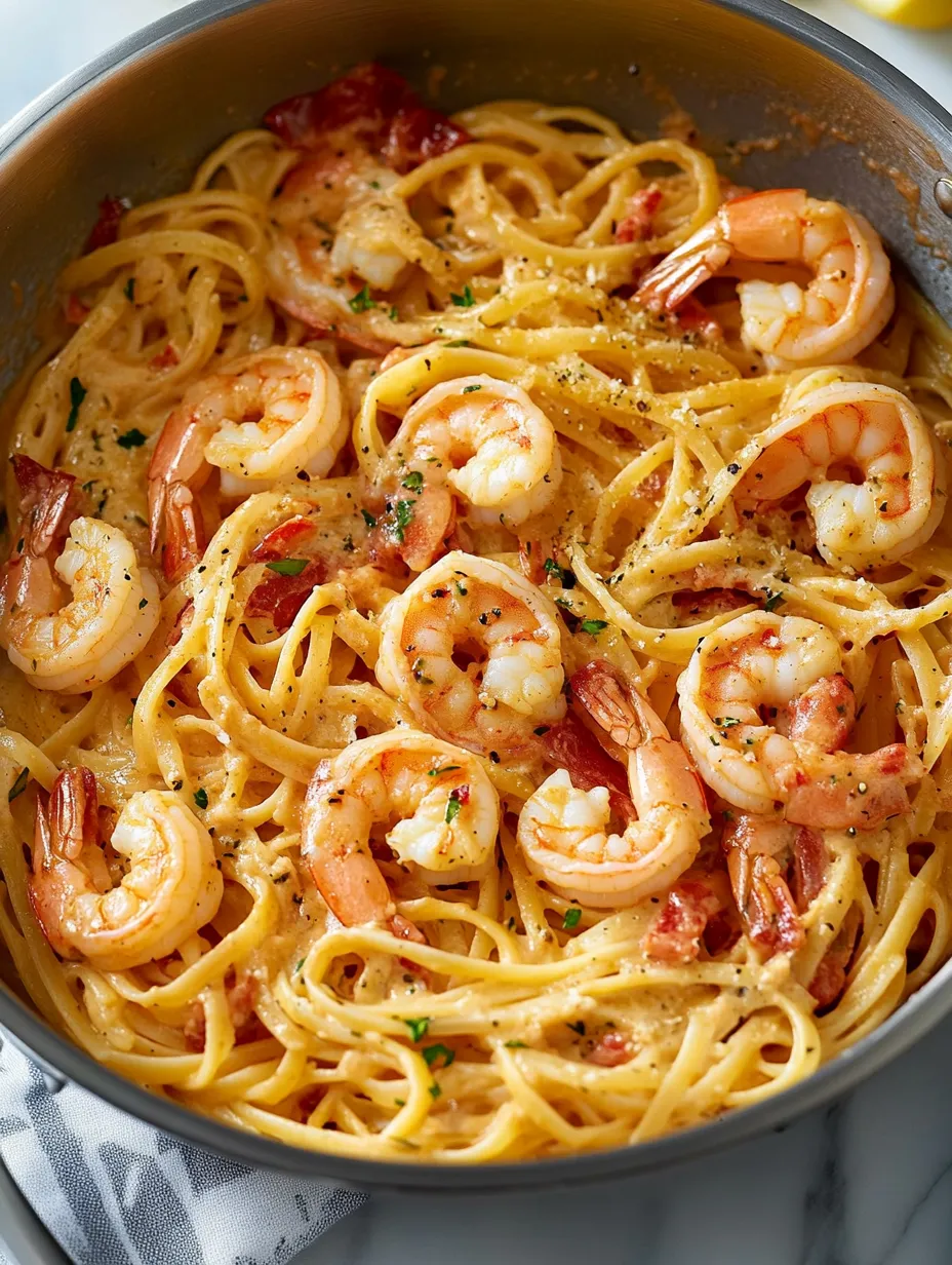 Pasta con Camarones