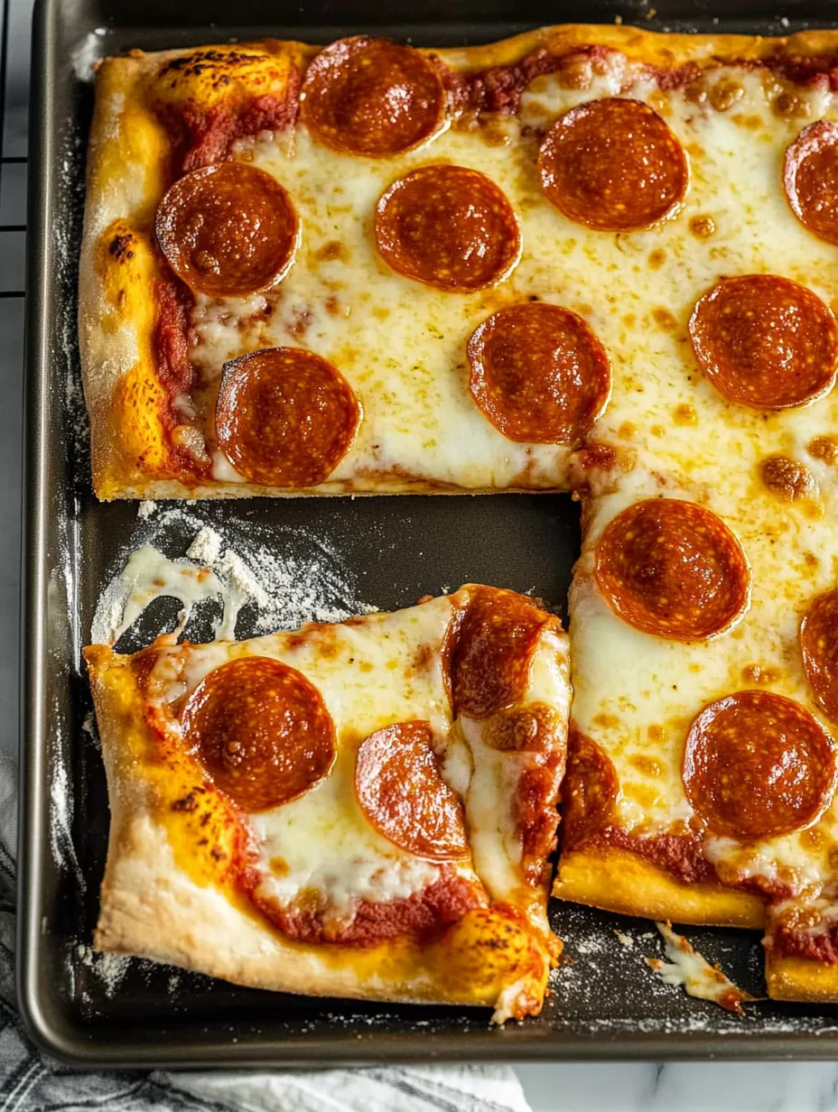 Pizza Casera en Bandeja Horneada