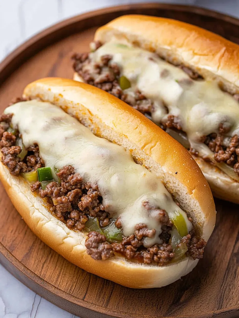 Cheesesteak Fácil de Carne Molida