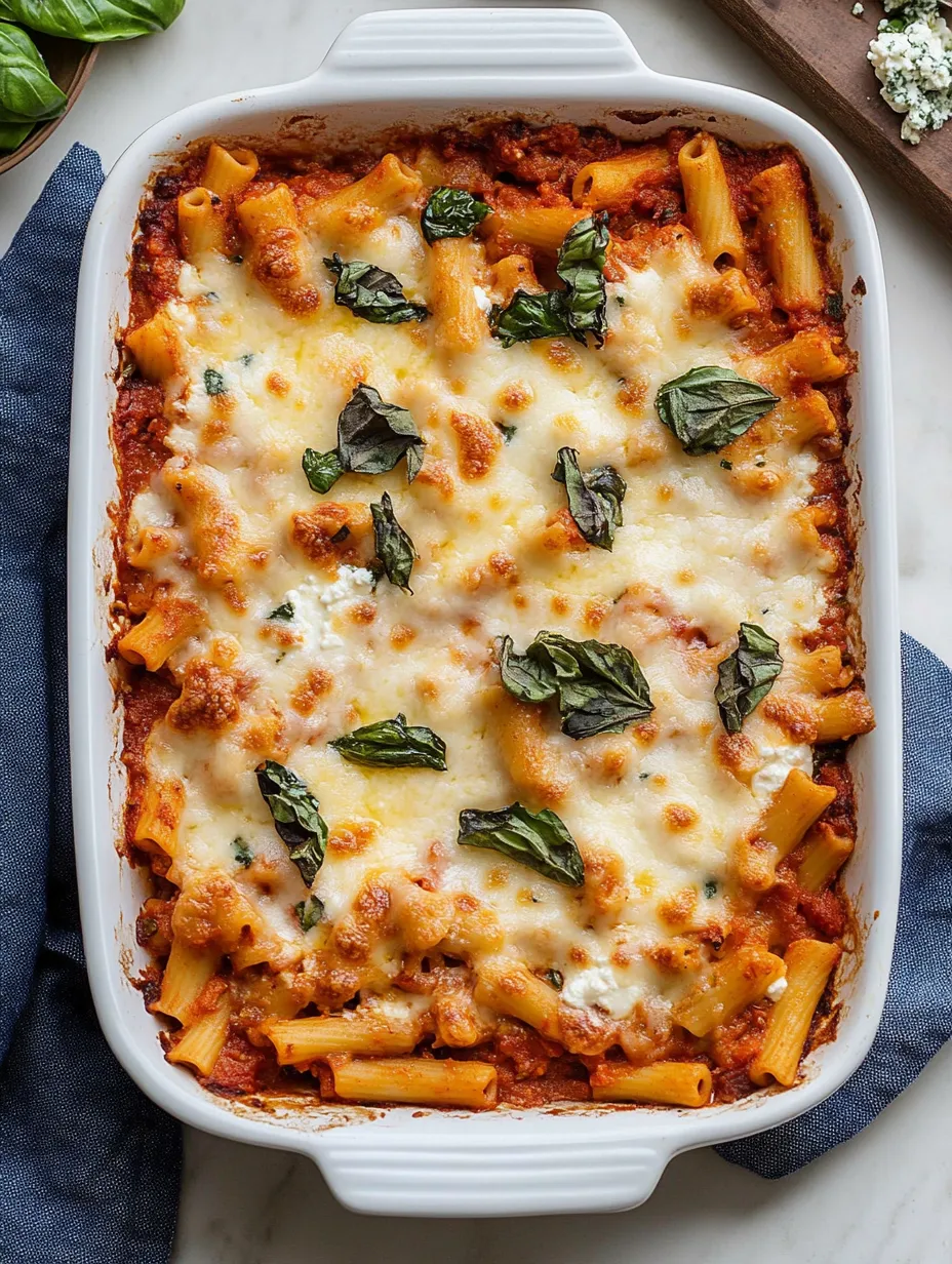 Ziti al horno sin carne fácil