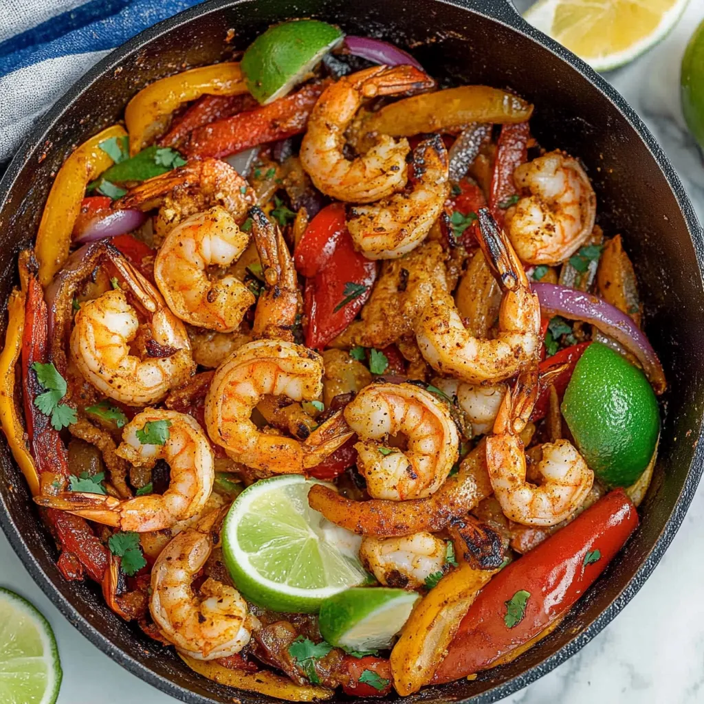 Fáciles Fajitas de Camarón