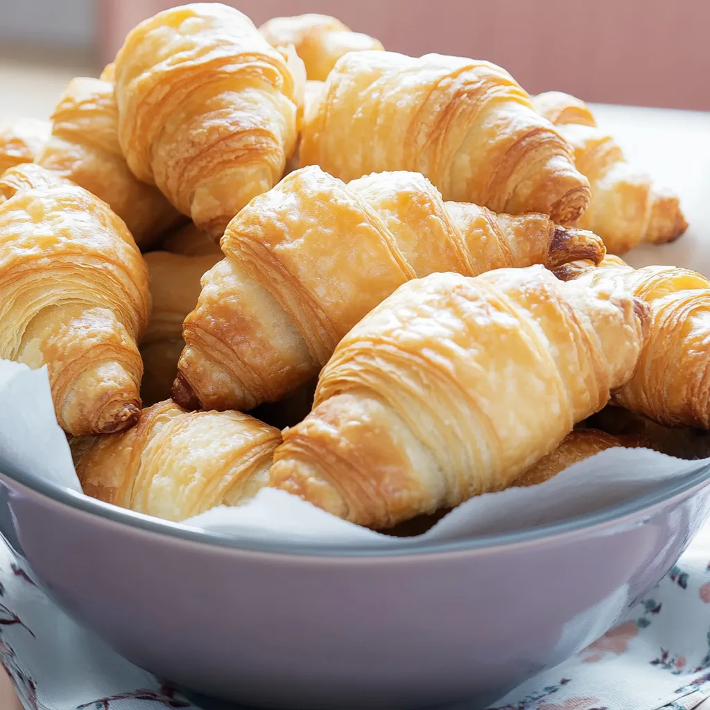 Hojaldres de jamón y queso con queso crema