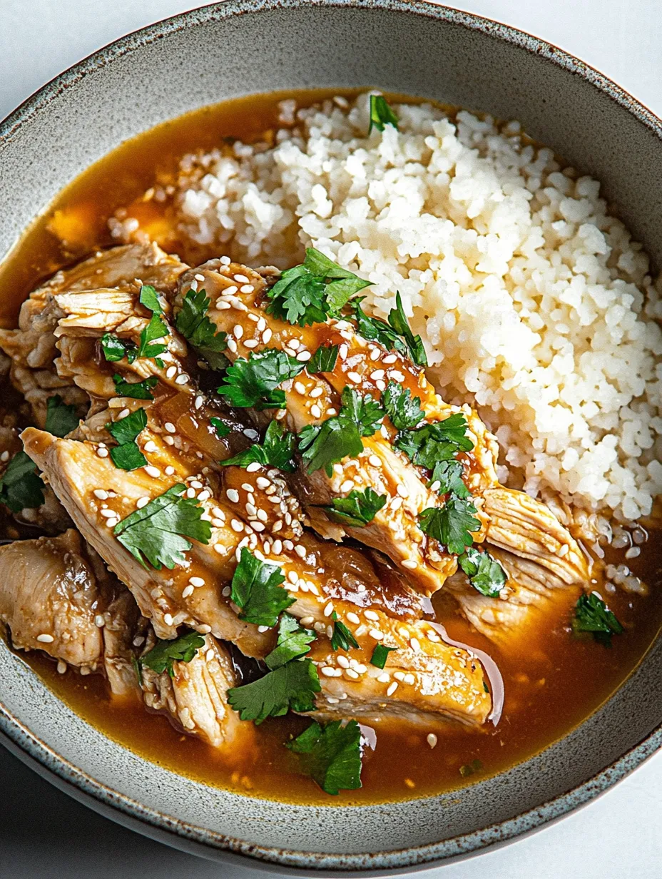 Pollo Keto Crockpot Oriental Delicioso