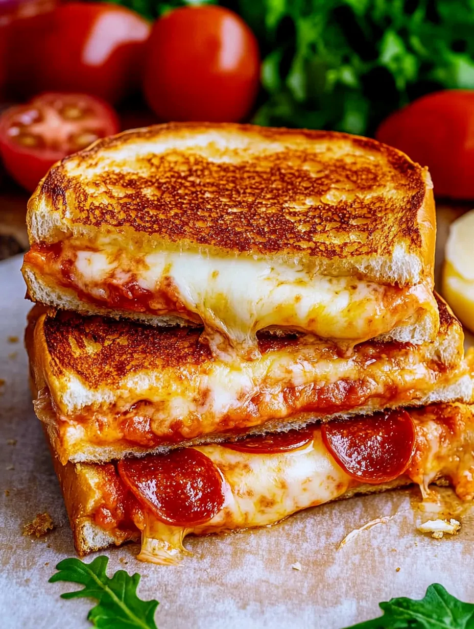 Sándwich de queso con sabor pizza