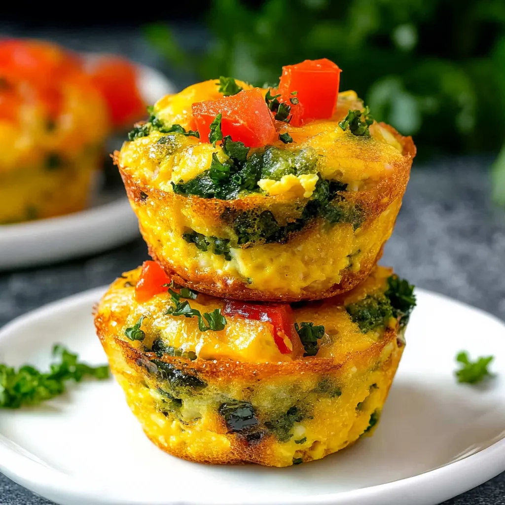Muffins de huevo fáciles para desayuno