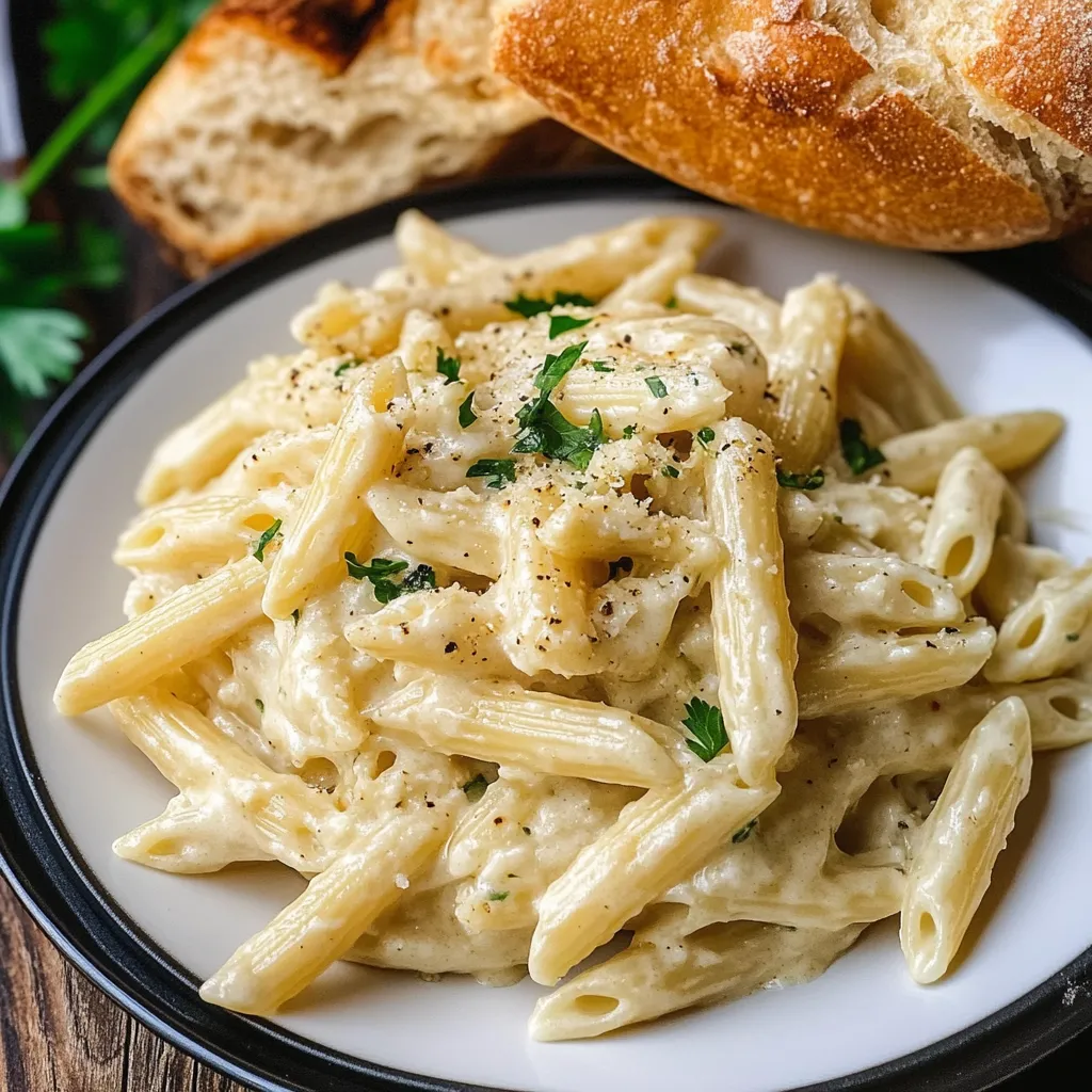 Penne Cremoso de Ajo