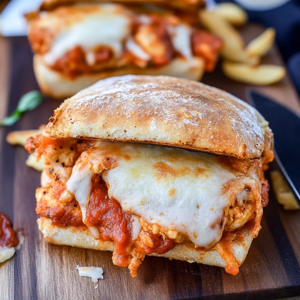Sándwiches Pollo Parmesano
