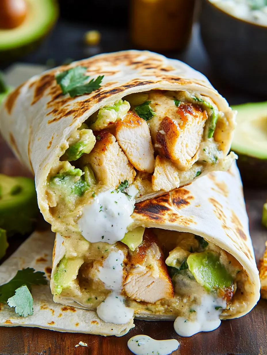 Burritos de Pollo y Aguacate