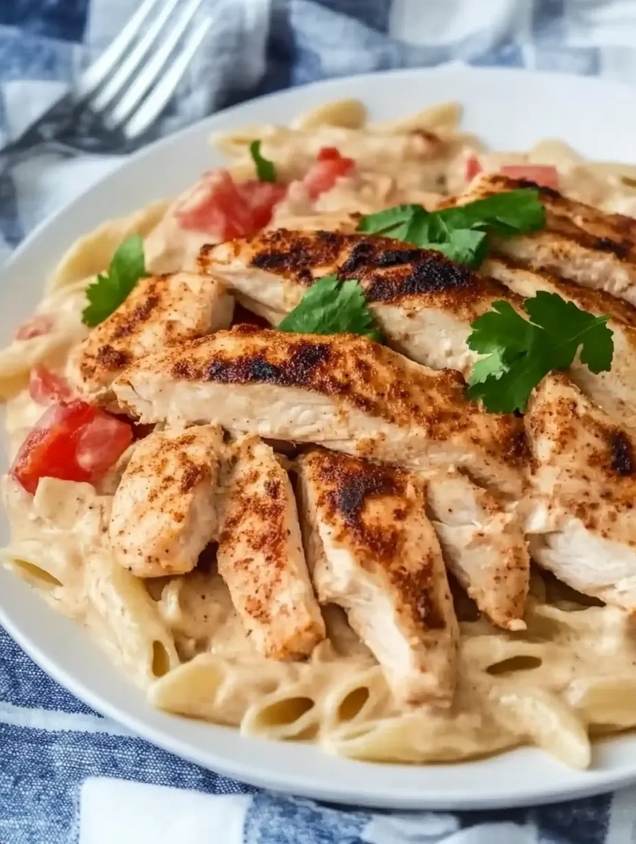 Pasta con Pollo Cajún Cremoso
