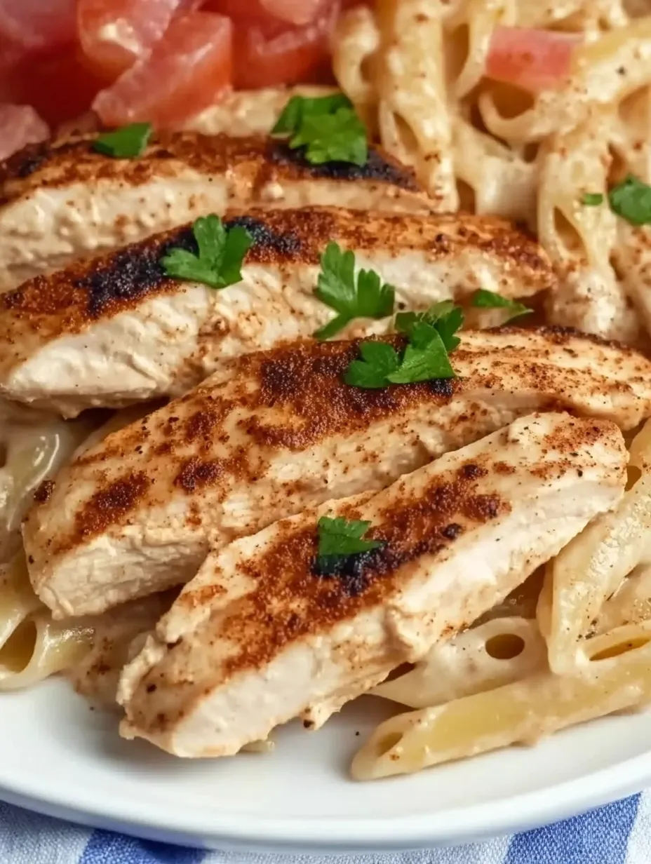 Pasta con Pollo Cajún Cremoso Casero