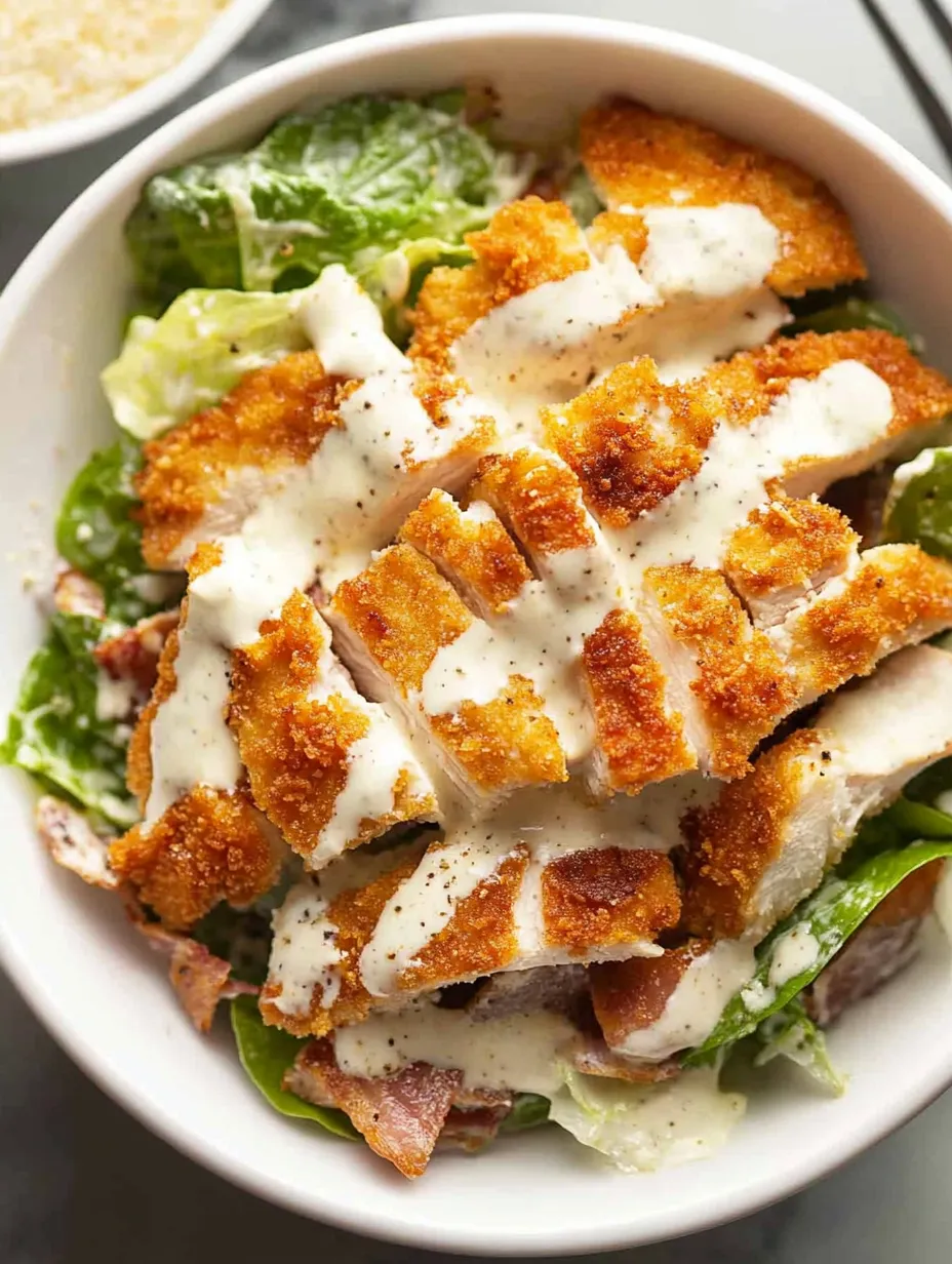 Ensalada César de Pollo Súper Fácil