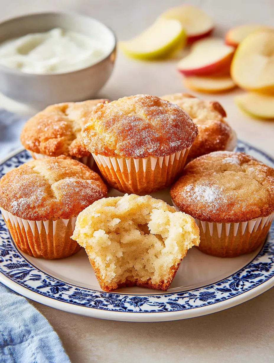 Muffins de manzana con yogur – Jugosos y ligeros