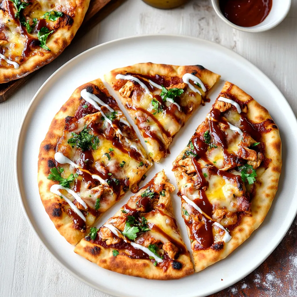 Pollo BBQ en Naan