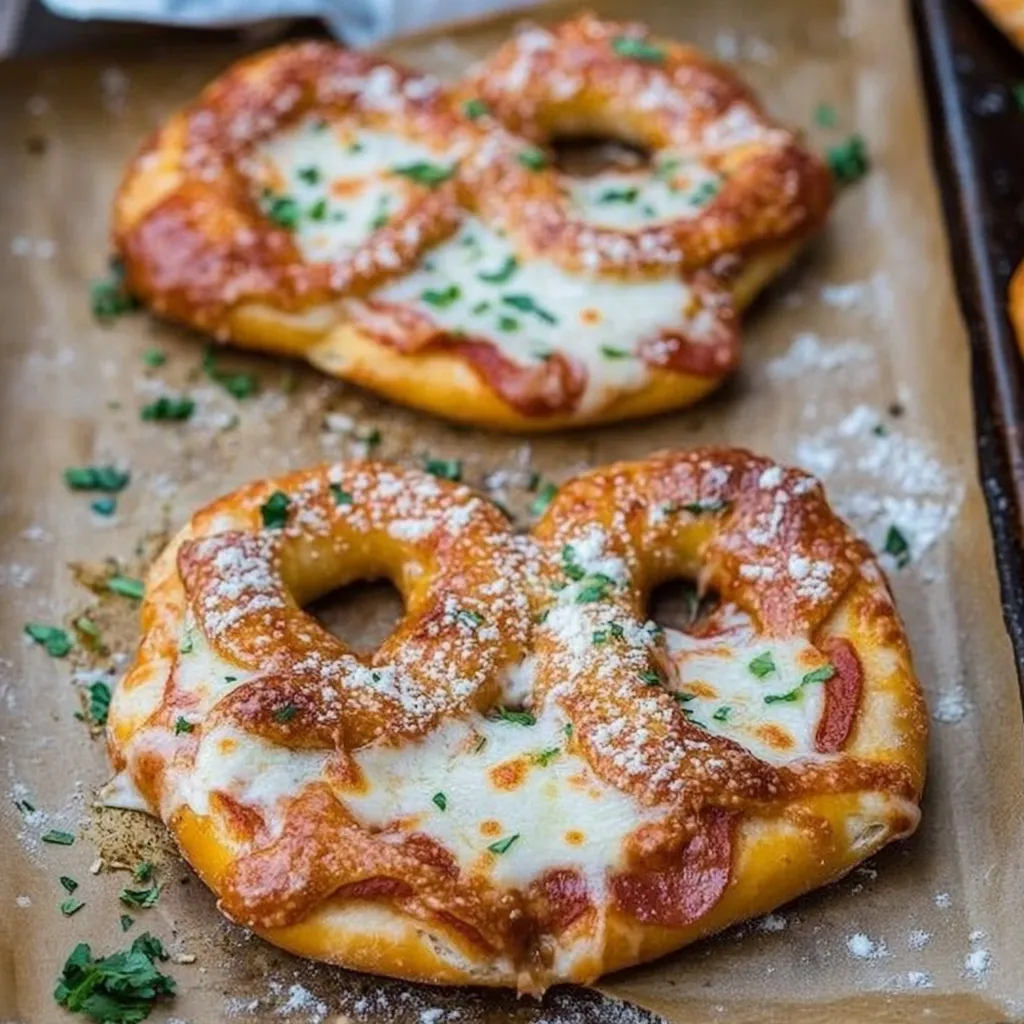 Pretzels Caseros con Mantequilla de Ajo y Chorizo
