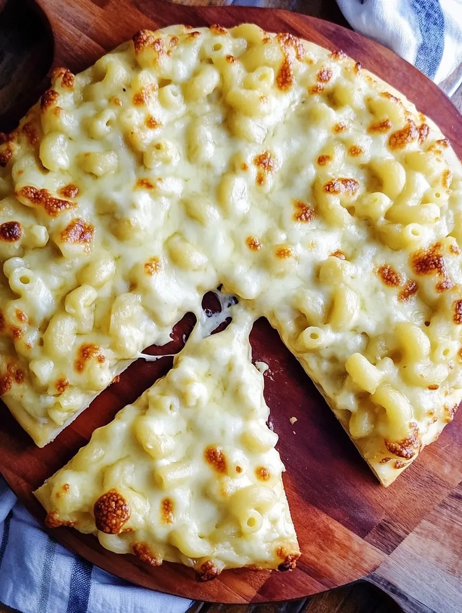 Receta de Pizza de Macarrones con Queso