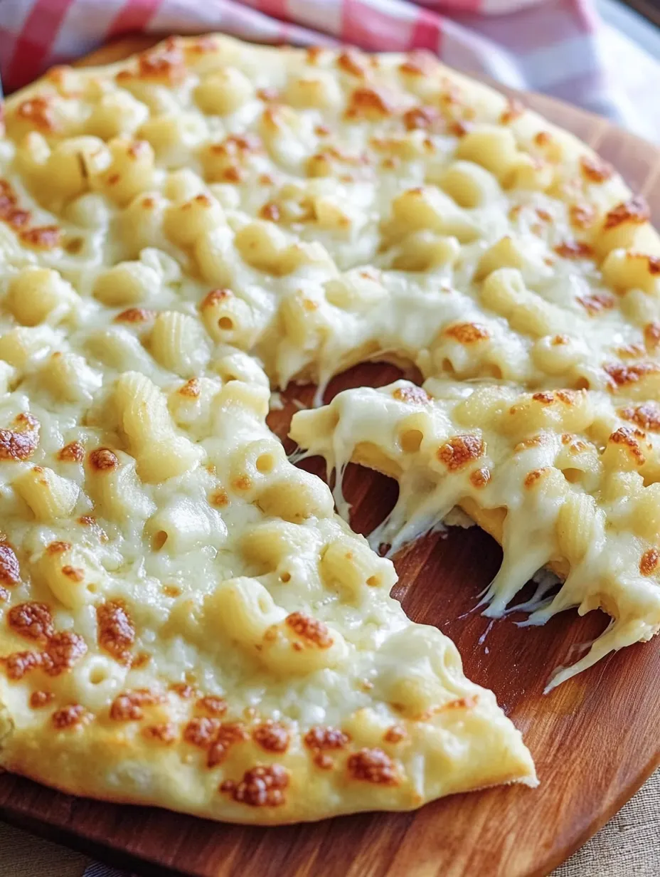 Pizza de Macarrones con Queso Casera