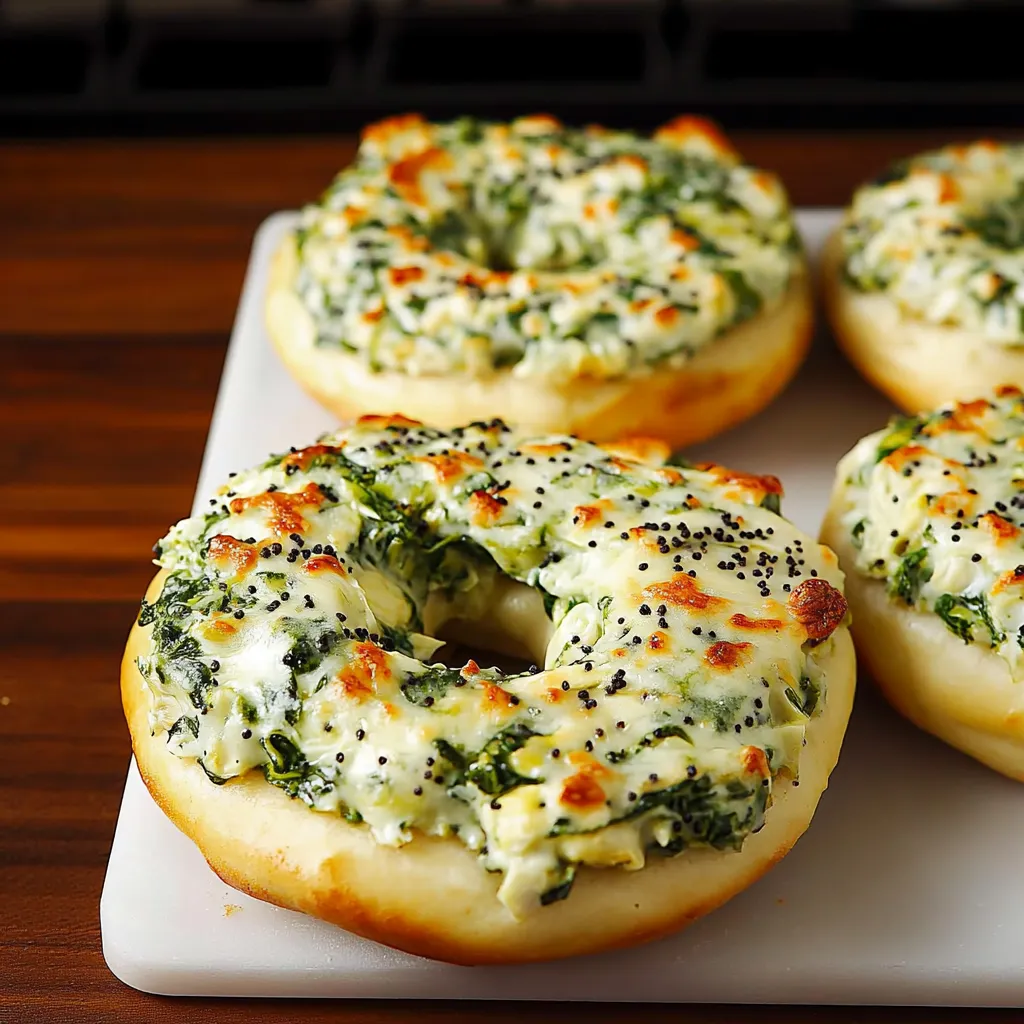 Bagels Espinaca Cremoso