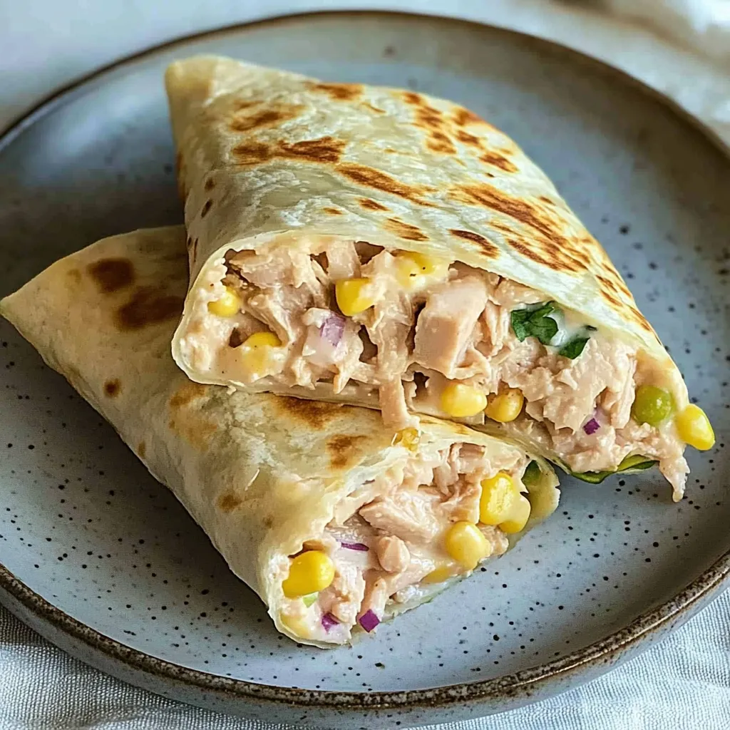 Envoltura Saludable de Atún con Queso
