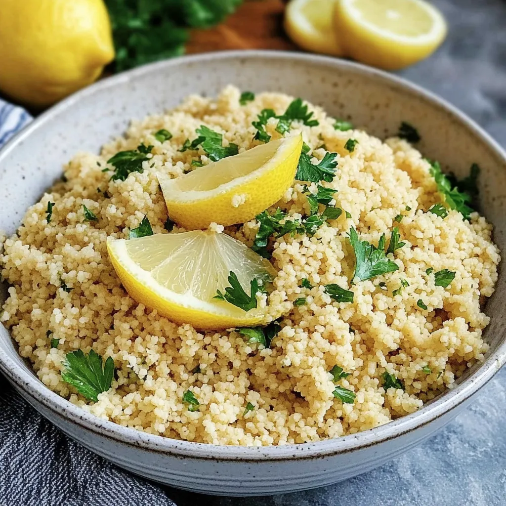 Couscous con limón