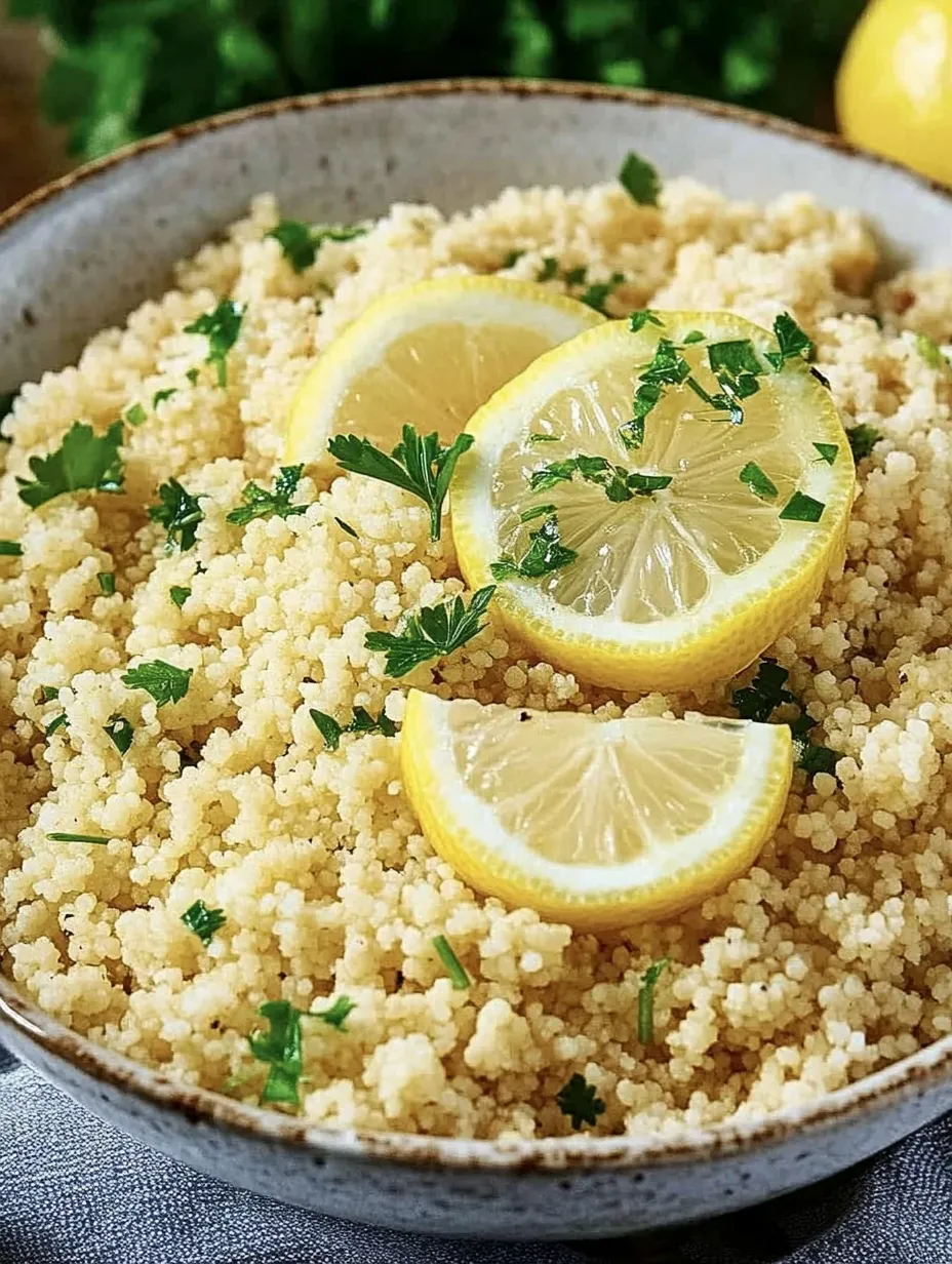 Cuscús con limón – Refrescante, Ligero y Perfecto como acompañamiento
