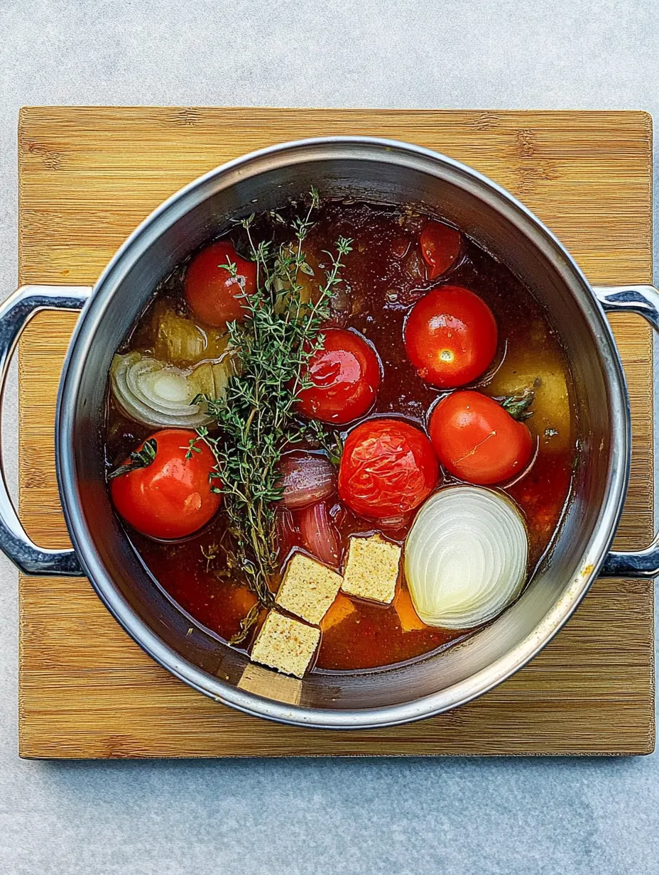 Sopa italiana de tomate – Sencilla y aromática