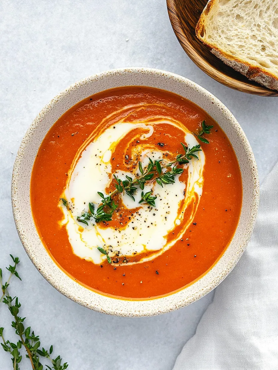 Sopa italiana de tomate – Fresca, sabrosa y rápida