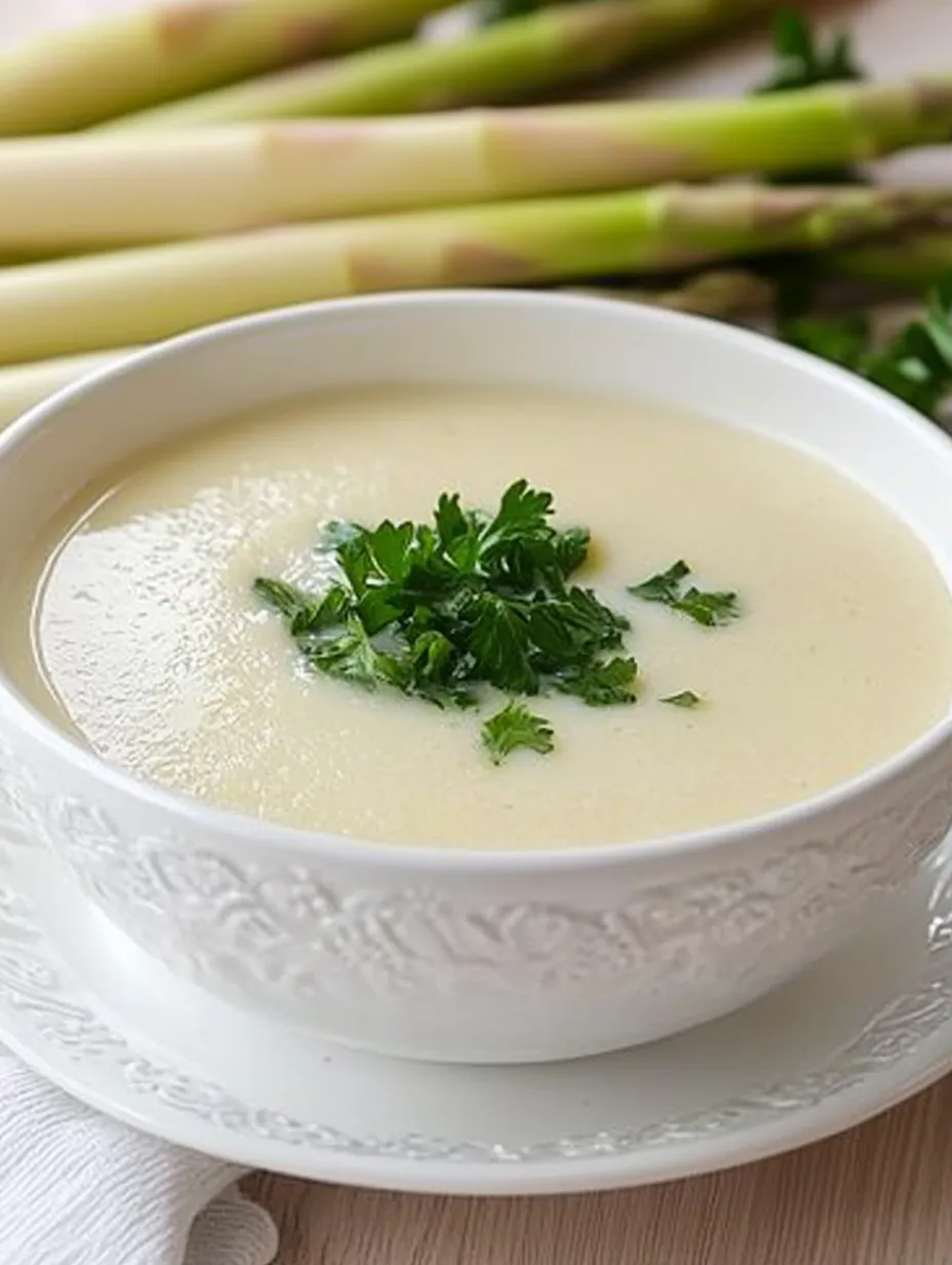 Cremosa sopa de espárragos, Suave, Sabrosa y Muy Fácil