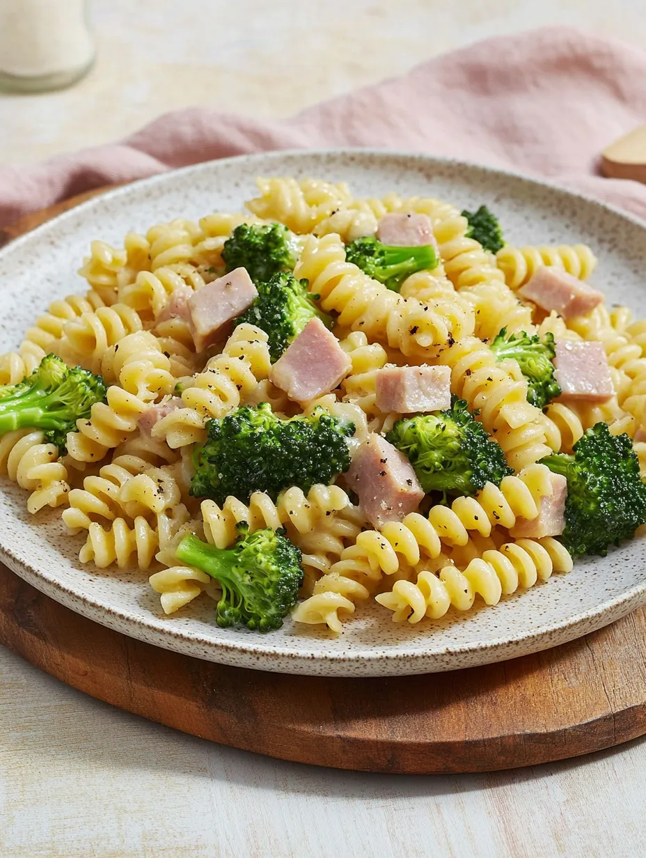 Pasta de brócoli y jamón cocido - Fácil, contundente y rica
