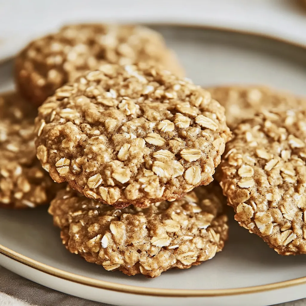 Deliciosas galletas de avena y plátano