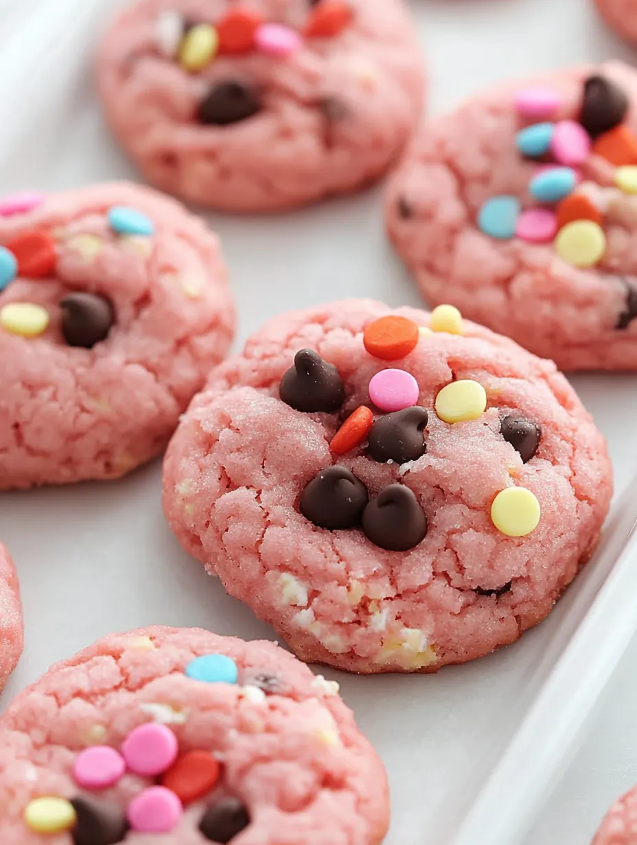 Galletas con mezcla de pastel de fresa caseras