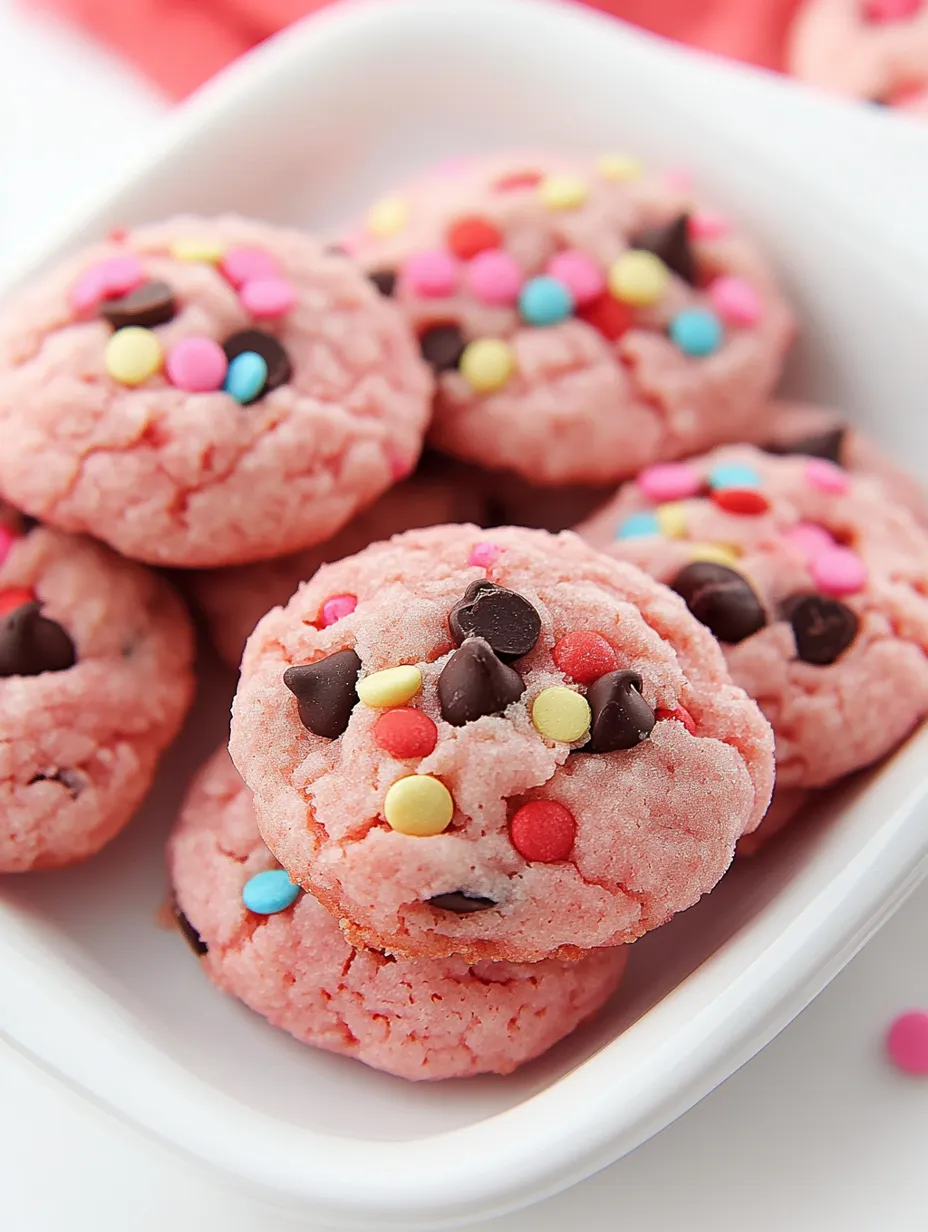 Galletas de mezcla de pastel de fresa