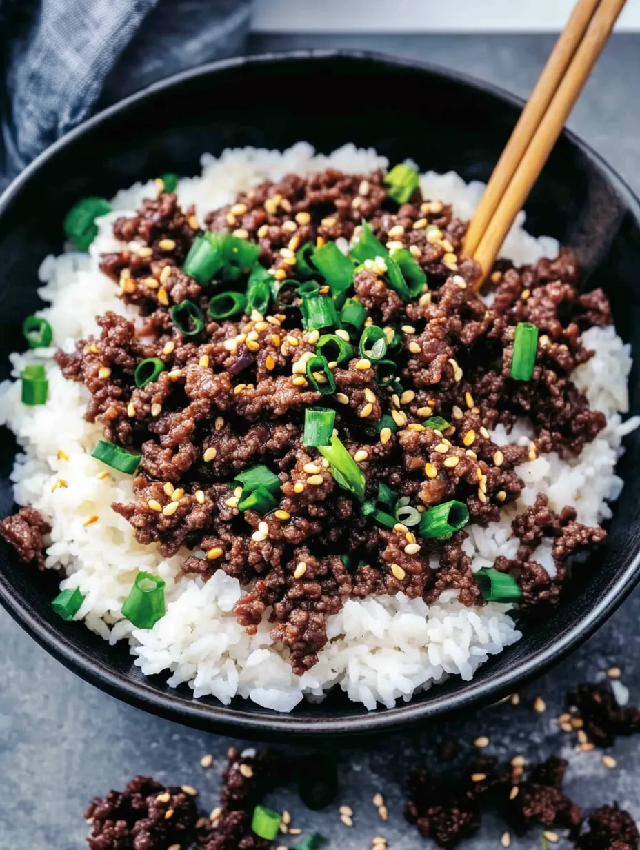 Bol de Arroz y Ternera Coreana Casera