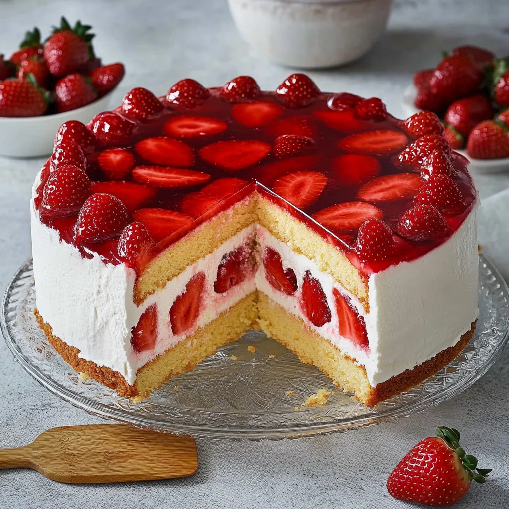 Tarta con base ligera y relleno cremoso de quark