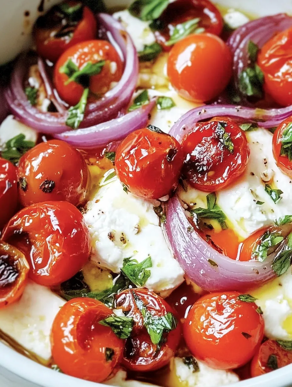 Feta crujiente con tomates confitados – Receta rápida en freidora de aire