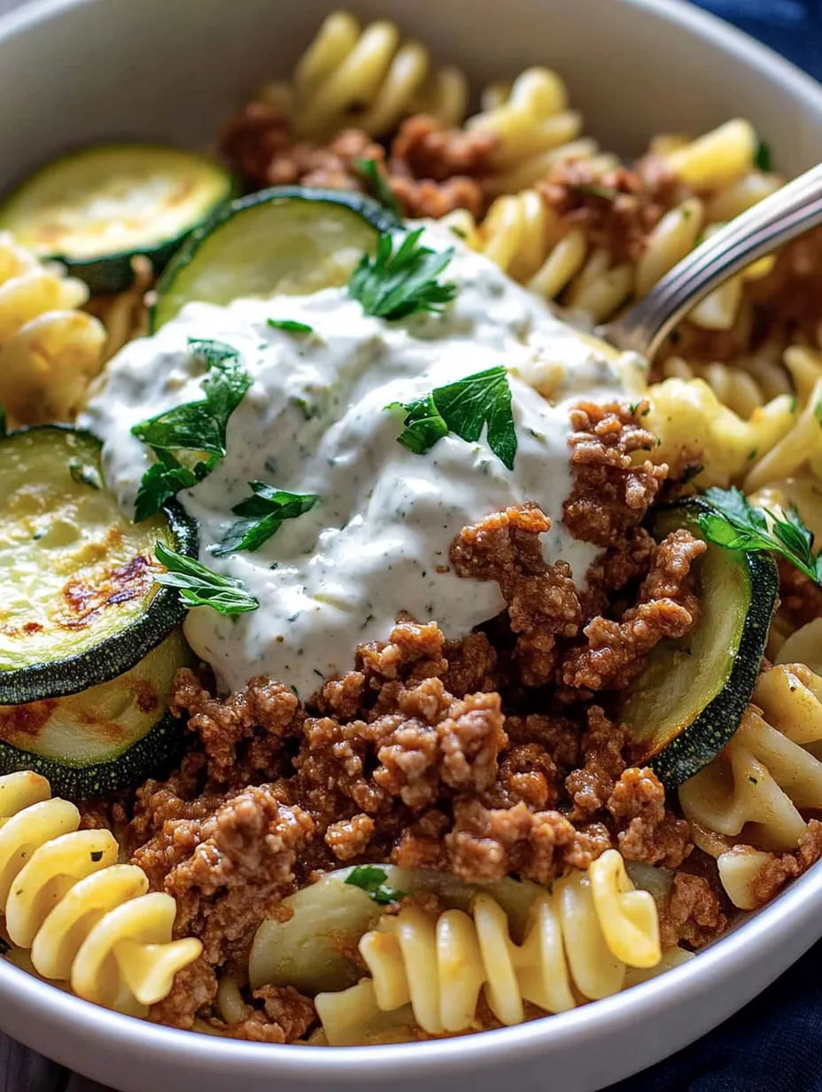 Pasta turca especiada - Un manjar con yogur y carne picada