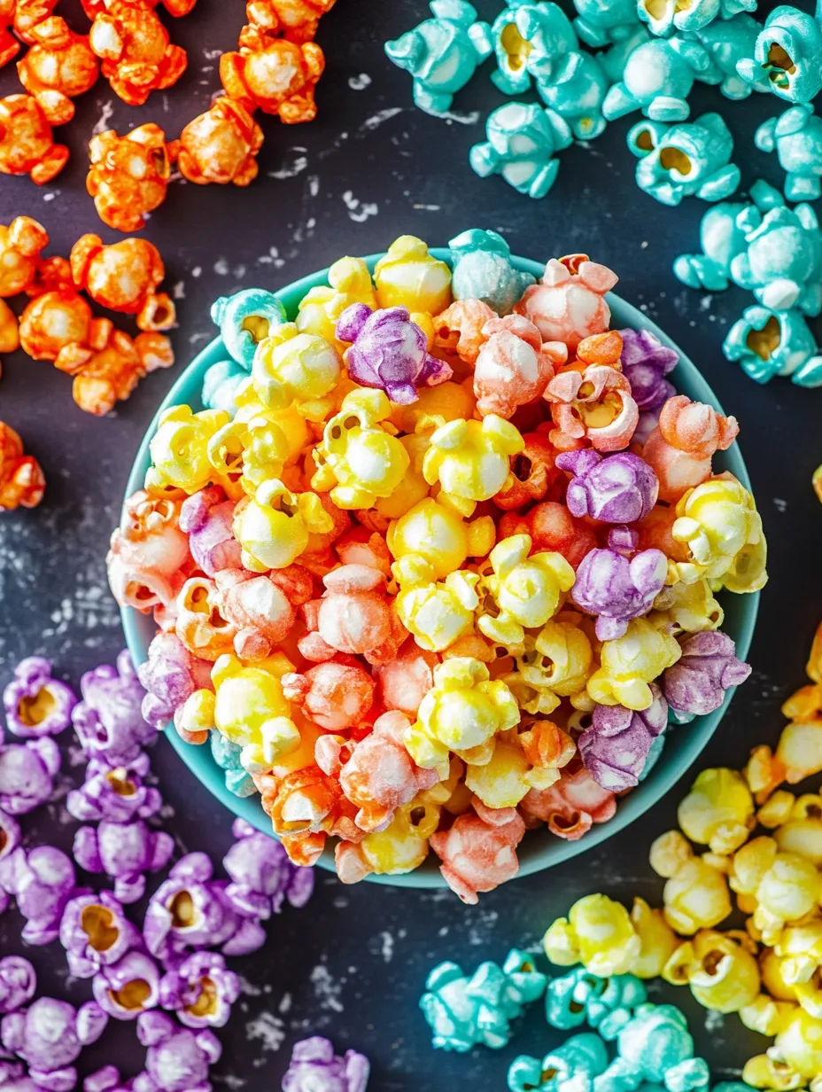 Palomitas Arcoíris Acarameladas Caseras