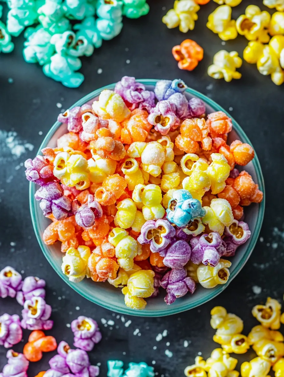 Palomitas Arcoíris Acarameladas Fáciles