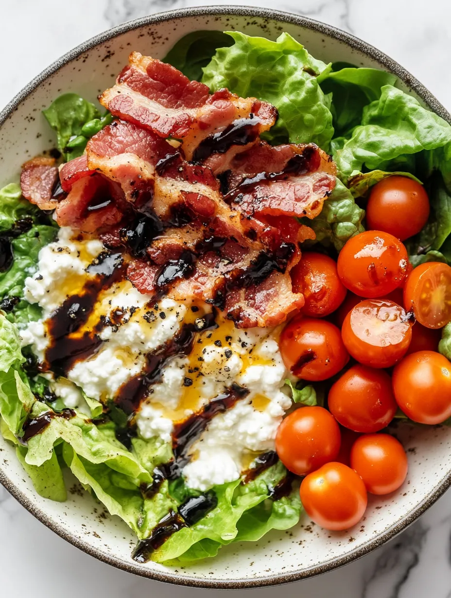 Tazón de Requesón Estilo BLT Casero