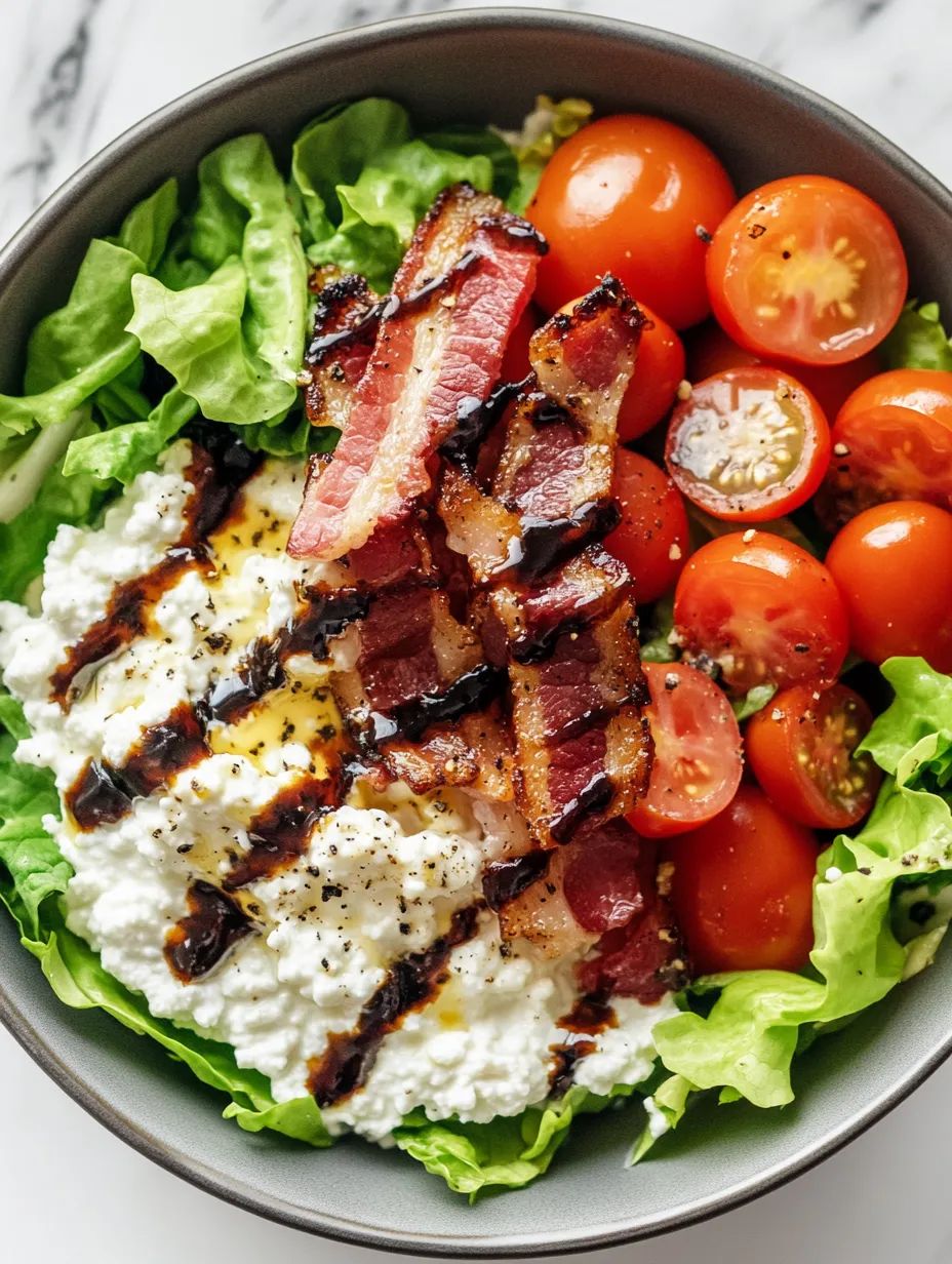 Tazón de Requesón Estilo BLT Receta