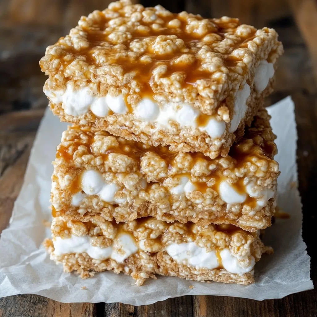Krispies de Canela y Dulce de Leche